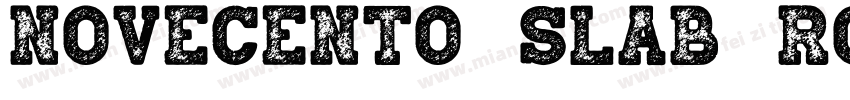 Novecento Slab Rough字体转换